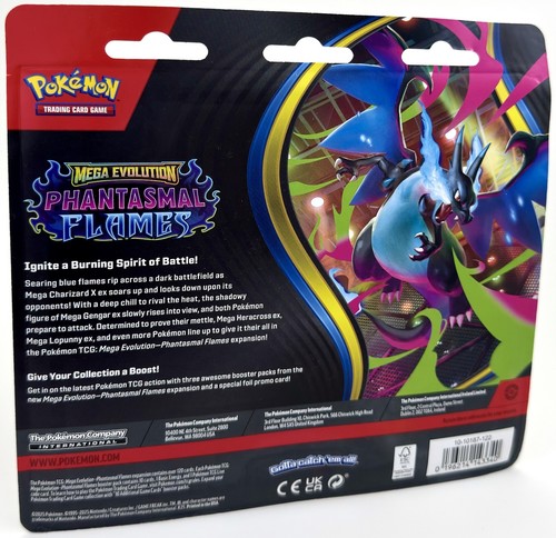 Pokemon TCG Mega Evoluzione Fiamme Fantastiche Confezione da 3 Blister Sneasel Promo NUOVO 🔥 - Foto 4 di 4