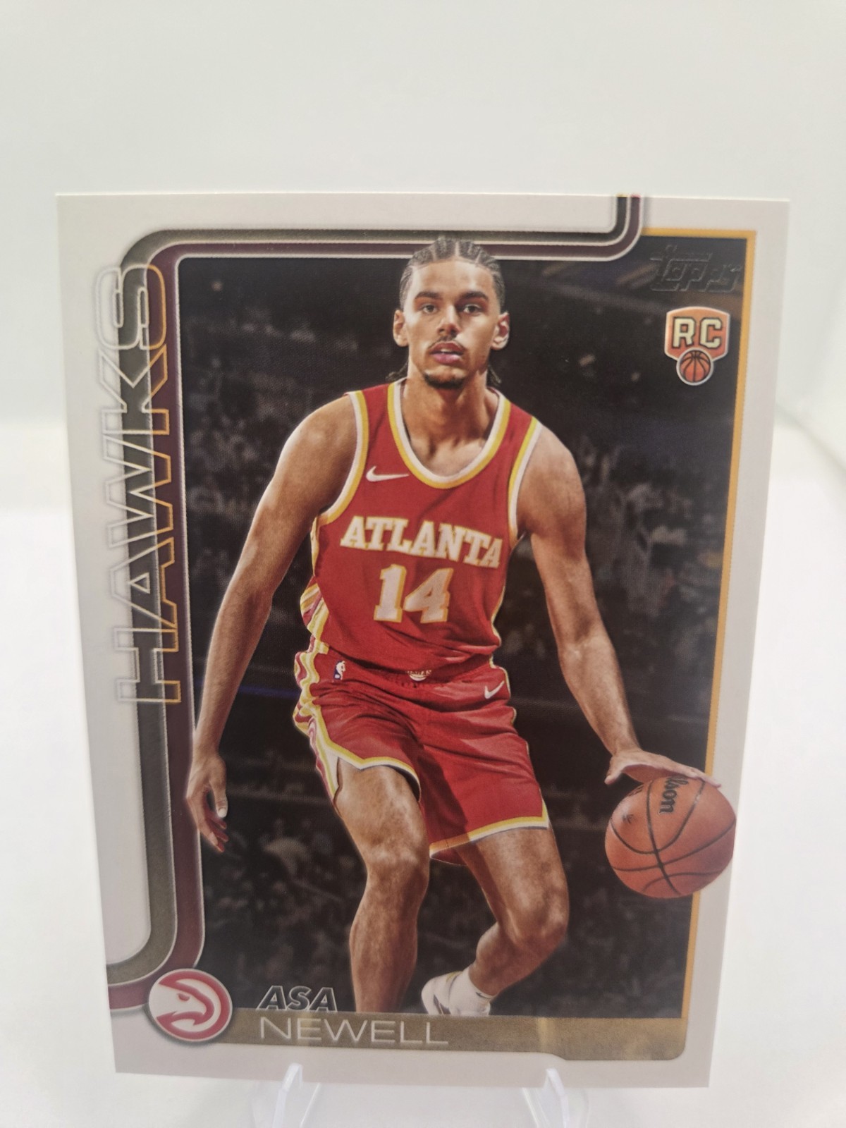 Asa Newell 2025-26 Topps #223 RC Atlanta Hawks