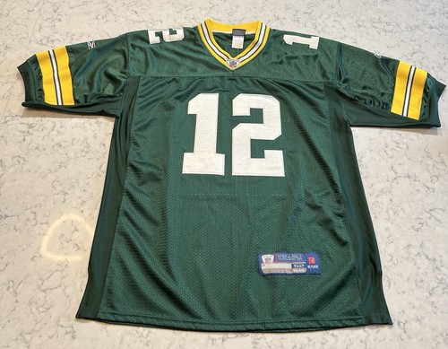 #12 Aaron Rodgers Green Bay Packers Infield Reebok Jersey Size 52 - Picture 2 of 7