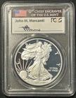 2017 W American Silver Eagle PCGS PR70DCAM Mercanti Signed 1 of 1500 First Day
