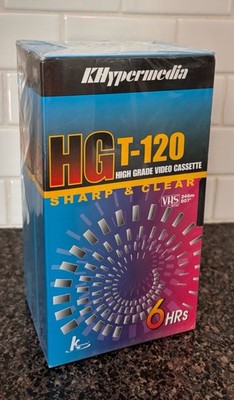 KHypermedia HG T-120 VHS High Grade Video Cassette 6 Hour Lot of 3 - New Sealed!