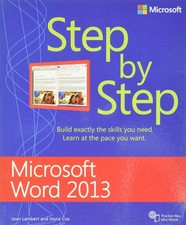 Microsoft Word 2013 Step By Step - paperback Joan Lambert Joyce Cox