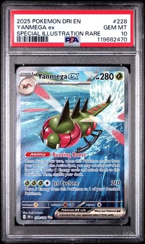 Pokemon Yanmega EX Destined Rivals 228/182 Special Illustration Rare PSA 10