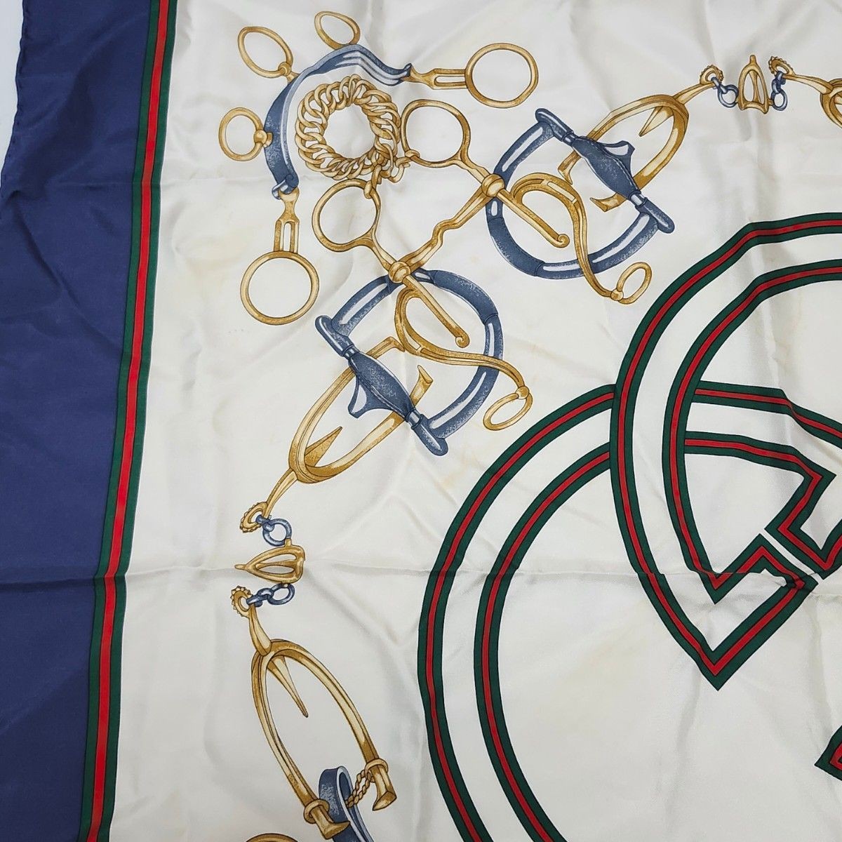 Authentic Gucci  Silk Scarf Interlocking Sherry L… - image 21