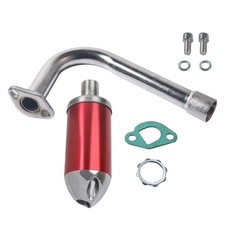 Exhaust Pipe Muffler For Predator 212cc 196cc Honda GX160 GX200 CT200U Go Kart
