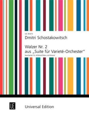 Second Waltz from ''Suite for Variety Orchestra'' Score treble recorder and piano