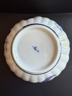 JAPANESE Porcelain Serving Bowl, Blue and White, Eggplant, Snap Peas & Peppers — photo 2