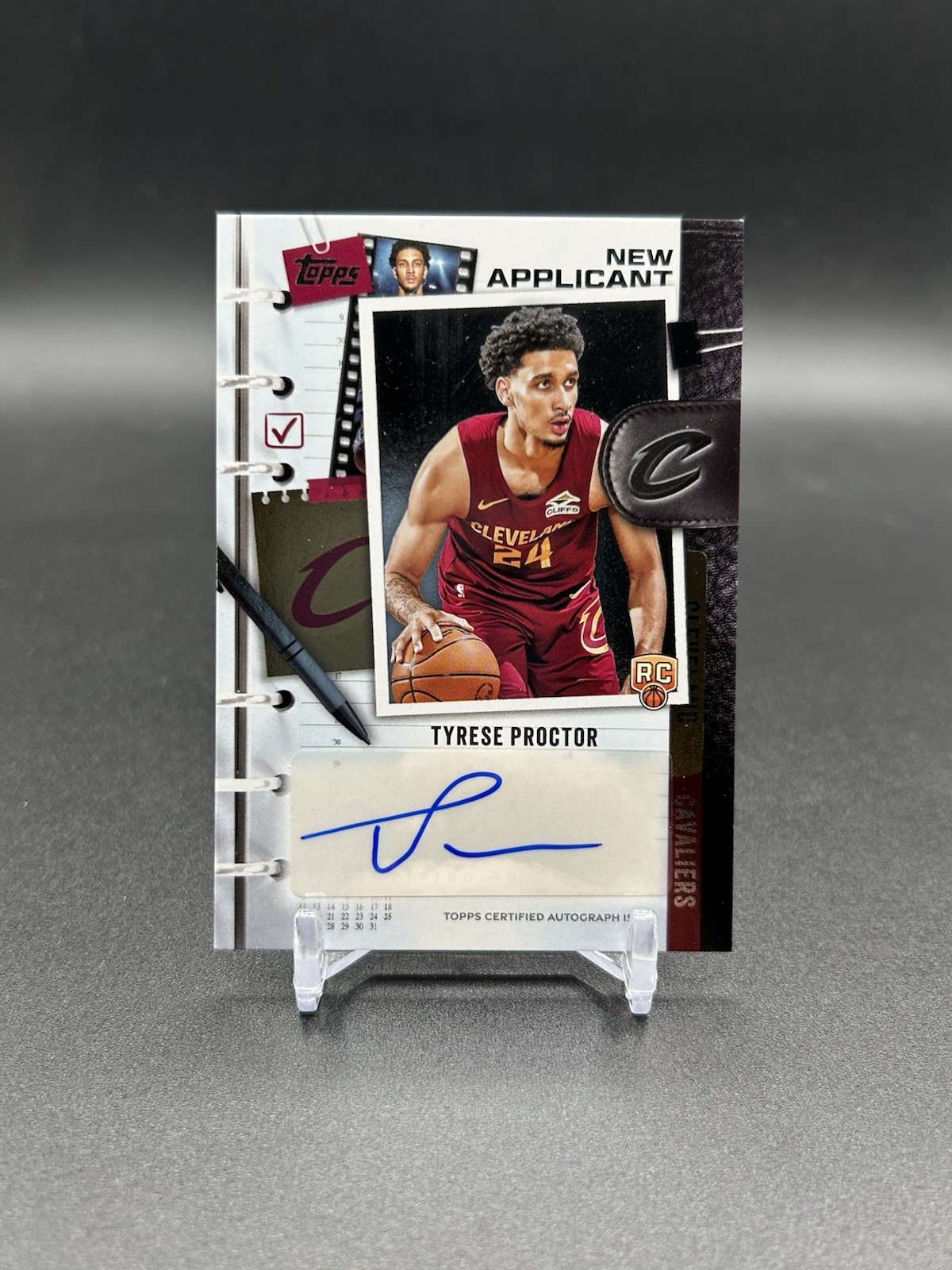 2025-26 Topps Tyrese Proctor New Applicants Auto RC #NA-TP Cavaliers Rookie