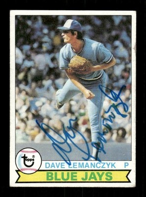 1979 Topps  #207 Dave Lemanczyk signed autograph VG+ to VGEX, blue sharpie EAA1 