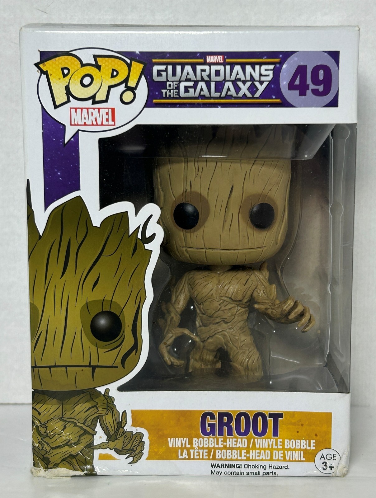 Funko Pop! Marvel Guardians of the Galaxy #49 Groot BOX DAMAGE 2014