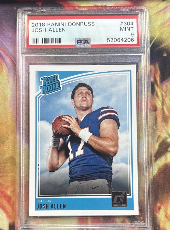 2018 Panini Donruss - Rated Rookie Josh Allen #304 (RC) PSA 9 MINT