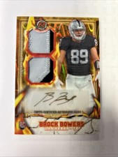 2024 Topps Resurgence Ignite Rookie Patch Auto Gold Brock Bowers RC /50 #IPA-BB