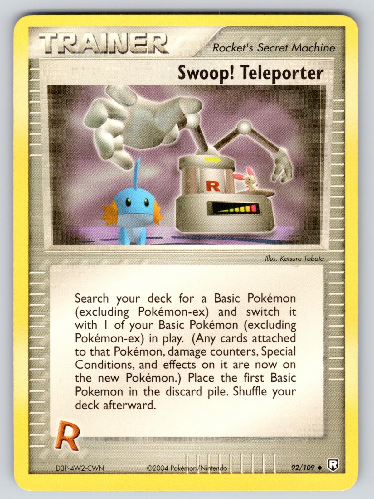 Swoop! Teleporter 92/109 Uncommon Team Rocket Returns Pokemon Near Mint