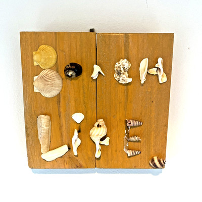 Einzigartige handgefertigte 3D Muschel Wandkunst für Wohnkultur - #47 Beach Life
