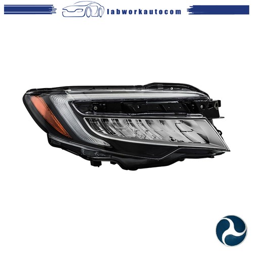 For Pilot Honda 2019-2022 LED Front Headlight Assembly Headlamp Black Right Side - Picture 5 of 16