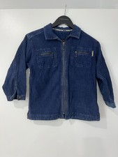 Osh Kosh Women  s Corduroy Full Zip Jacket With Chest Pockets Blue Size 7