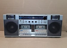 Vintage Sears Boombox SR2100 Series Stereo AM/FM Radio Dual Cassette Recorder