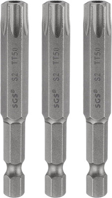 3 Stück TT50 Torx Bit Set Schraubendreher Bit 65mm Lang 1/4 Zoll Magnetisch Hex 