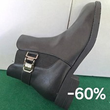 STIVALI DONNA scarpe TRONCHETTI 36 37 38 39 40 41 chelsea nero