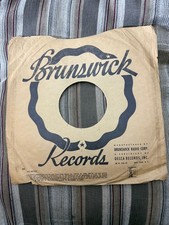  2 BRUNSWICK Sleeve Only 78 Rpm 10 Inch AS IS 
