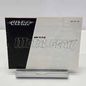 Metal Gear  (Nintendo NES, 1987) Complete Box + Manual + Sleeve (UNTESTED)