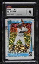 2021 Donruss Optic Rated Rookie White Sparkle Prizm Jazz Chisholm CSG 9 Mint b4d