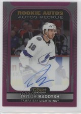 2021-22 O-Pee-Chee Platinum Rookie Matte Pink Taylor Raddysh #R-TR Auto 03mf