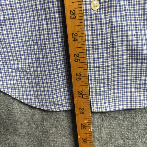 Polo Ralph Lauren Shirt Size 20 Boys Blue Long Sleeve Plaid Button Up Navy Pony - Picture 6 of 11
