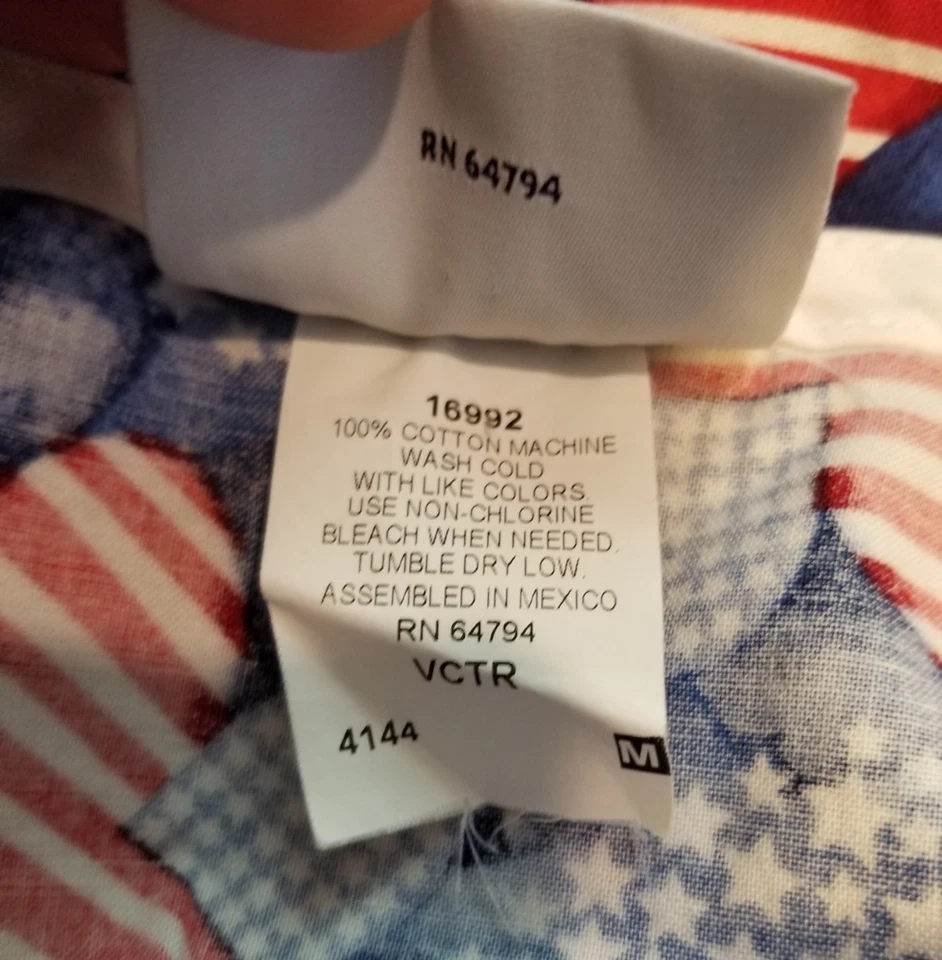 Персики униформа США флаги сердца скраб средний Америка передние карманы медсестра - Изображение 4 из 4