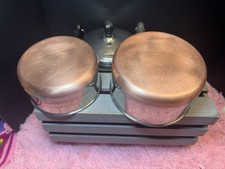 Vintage Revere Ware 1Qt  1 1/2QTSauce Pan Pot W/Lid 1801 Copper Clad Bottom USA