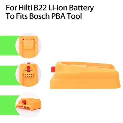 Adapter For Hilti 22V Li-Ion Battery Adapter To Fits Bosch PBA 18V Power Tools