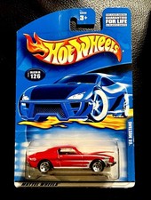 🏁 2001 Hot Wheels '68 Red MUSTANG Red - Opening Hood #126 🏁