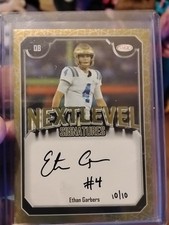 2025 Sage  Ethan Garbers  Next Level Signatures  Auto  Carolina Panthers  /1 0