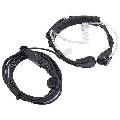 Throat Mic Headset Air Tube Fit for Baofeng UV-9R Plus BF-9700 BF-A58 UV-82WP K