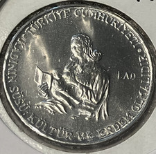 elf Turkey 2-1/2 Lira 1978  Mother Nursing FAO Education for  Rural Women