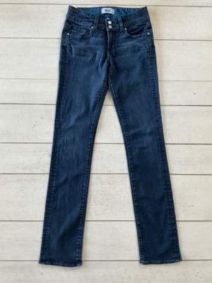 Women s Y2K PAIGE DENIM HIDDEN HILLS STRAIGHT LEG DENIM JEANS DARK BLUE Low Rise