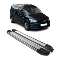 Alu Seitenschweller Trittbretter FüR Vw Caddy Maxi 2015-2020 Silber 2Tlg