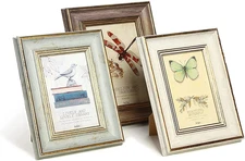 3 Pack 8X10 Inch Farmhouse Rustic Picture Frame Sets Distressed Farmhouse Plasti