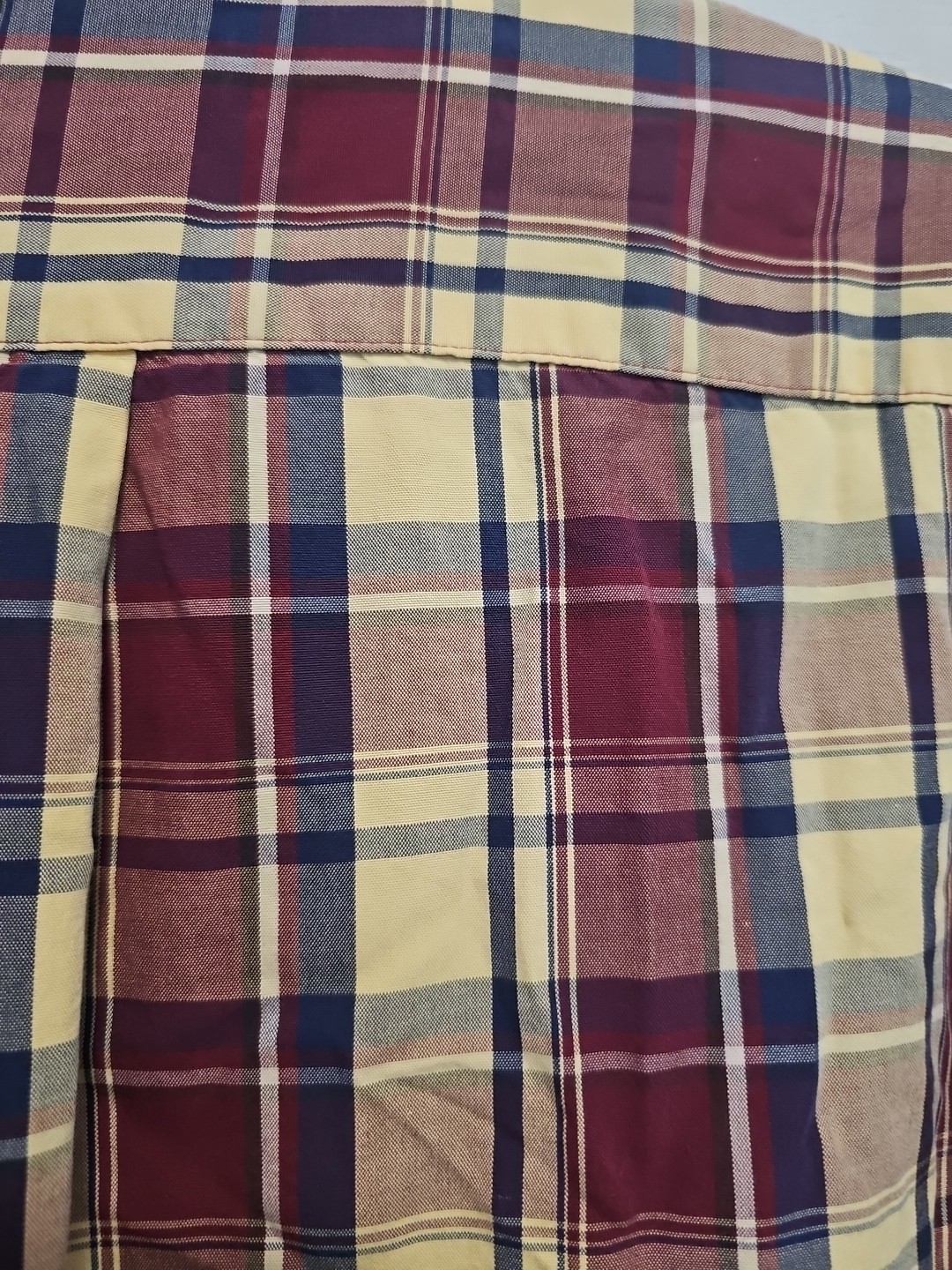 Roundtree And Yorke Casuals Mens XXL Plaid Long Sleeve Shirt