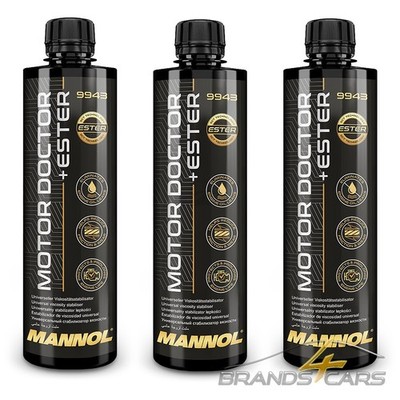 3x MANNOL 450ml MOTOR DOCTOR +ESTER MOTORÖL-ADDITIV VERSCHLEISS MOTORSCHUTZ 1597