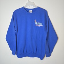 Disney Parks Mickey's Very Merry Christmas Party 2018 Blue Sweatshirt Adult L