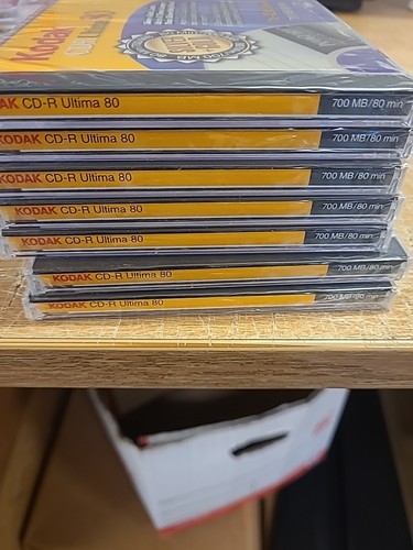 X7 Kodak CD-R. Ultima 80 Silver & Gold 700 MB / 80 Minute Discs . All New Sealed - Picture 4 of 6