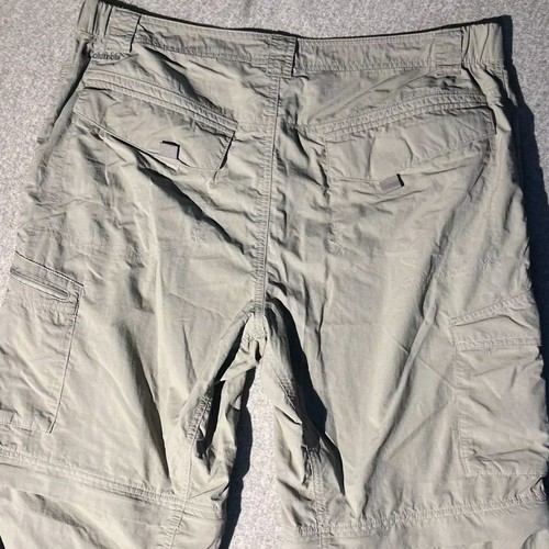 Columbia Convertible Hiking Pants Men’s Size 36x32 Beige Sun Protection Gorpcore - Picture 4 of 10