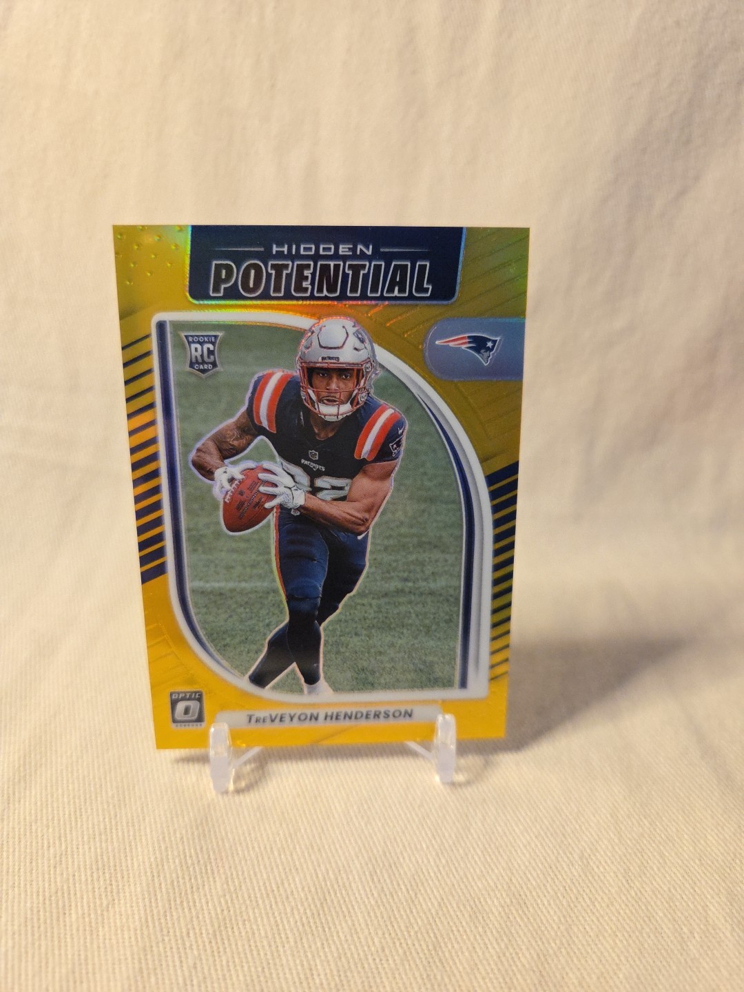 2025 Panini Donruss Optic TreVeyon Henderson Hidden Potential Rookie Gold #04/10