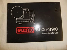 Instructions cine projector EUMIG S905 / S910 SOUND - CD/Email