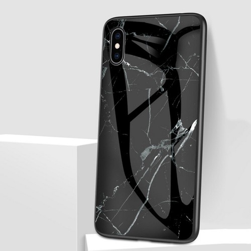 Marble Pattern Tempered Glass Hard Case Cover For iPhone 11 Pro Max XS XR X 8 7+ - Picture 20 of 26