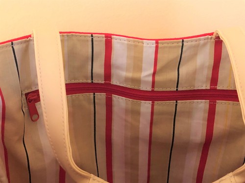 Women Large Size Tote Bag w/ Insert Zip Pocket - Picture 7 of 9