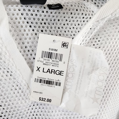 ID Ideology Mesh Long-Sleeve Hooded Cover-Up Big Girls' XL Bright White Pullover - Picture 11 of 14