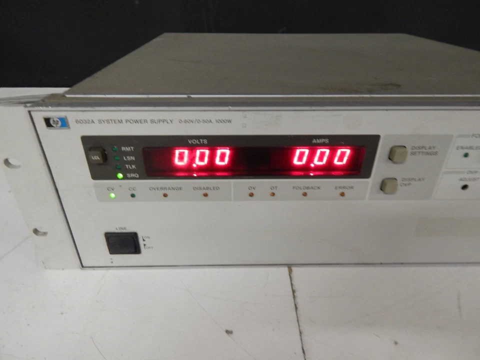HEWLETT HP Agilent 6032A 0-60 V, 0-50A,1000 Watt System DC Power Supply(GKG28) - Image 3 of 4