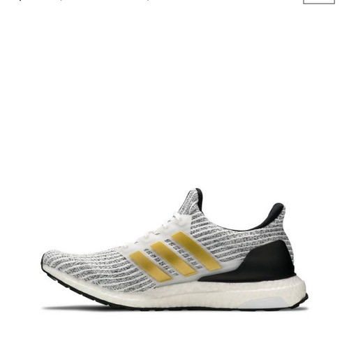Adidas Ultra Boost Running Shoe White Black Metallic Gold FZ4909 Mens Size US 8 - Picture 4 of 8
